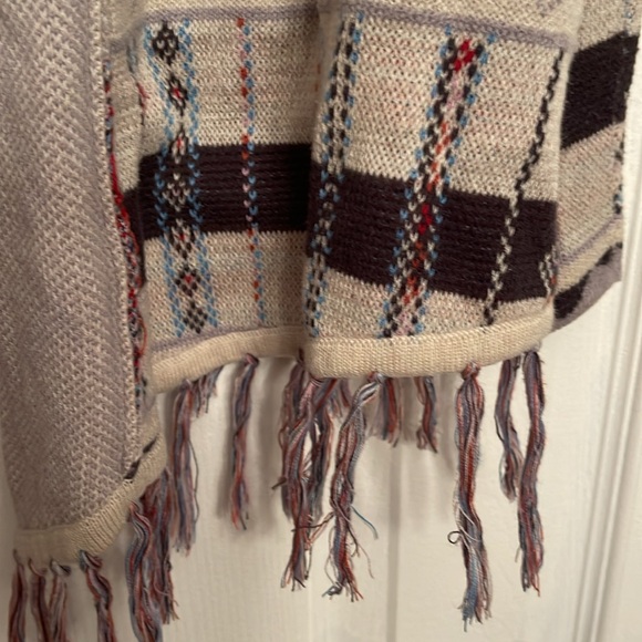 Billabong striped Aztec boho cardigan Anthropologie bohme small sweater $89 - Picture 3 of 5